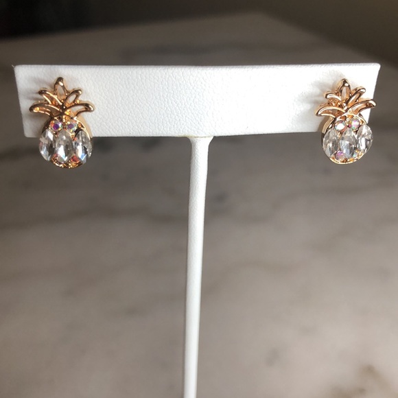 Pineapple stone post earring's - Picture 4 of 8